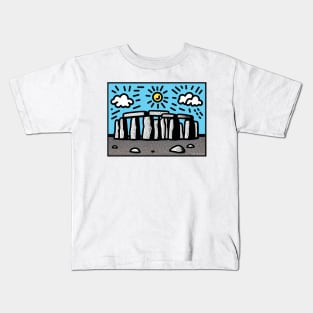 Stonehenge Pop Art Kids T-Shirt